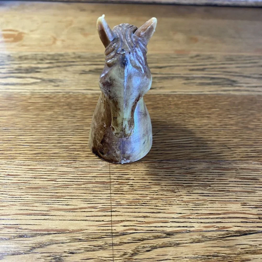 Horse Head Figure Twist/Screw Bottle Topper Brown 3 Inch